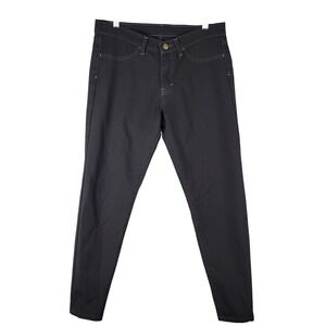 Blue Delta Custom Denim Women 29 Black Skinny Jeans Contrast Stitch